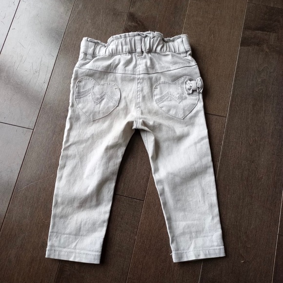 MEXX Light Grey Denim Bow Tie Snap Stretch Jeans - Picture 3 of 3